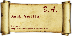 Darab Amelita névjegykártya